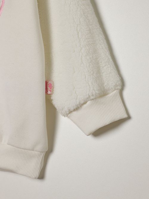 Moletom Infantil Para Menina - OFF WHITE