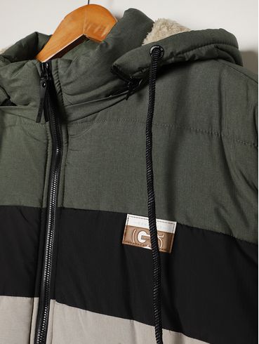 Jaqueta Gangster Plus Size Masculina PRETO