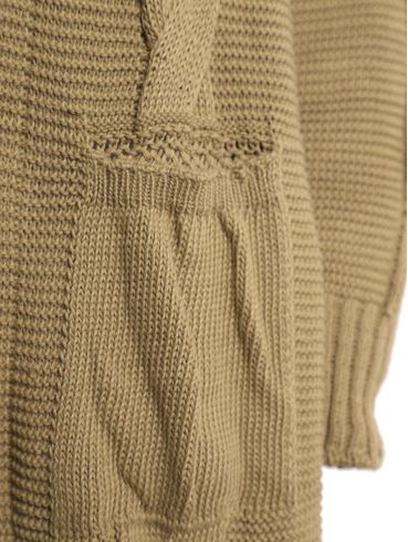 Casaco Tricot Alongado Feminino BEGE