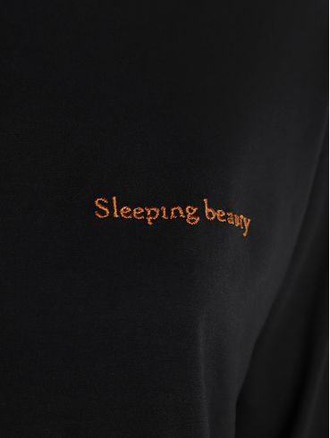 Pijama Suede Xadrez Feminino PRETO