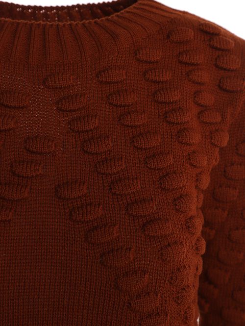 Blusão Tricot Feminino MARROM