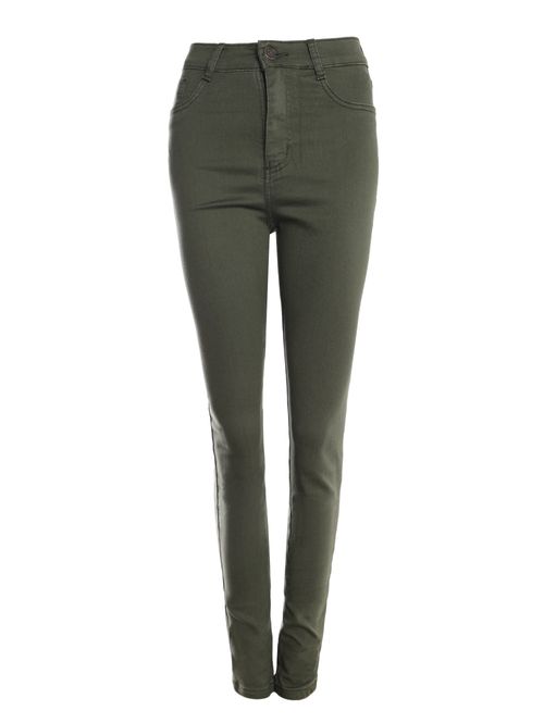 Calça Sarja Skinny Sawary Feminina VERDE