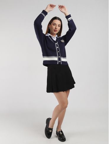Saia Mini Eagle Rock Feminina PRETO