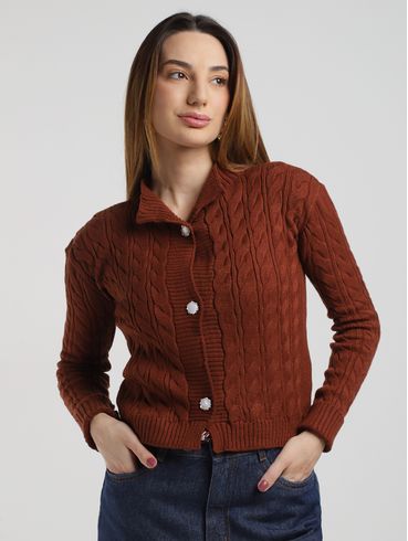 Conjunto Tricot Feminino MARROM