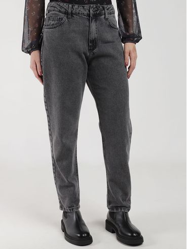Calça Jeans Mom Autentique Feminina PRETO