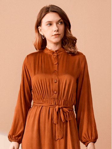 Vestido Longo Feminino CARAMELO