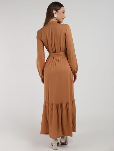 Vestido Longo Feminino CARAMELO