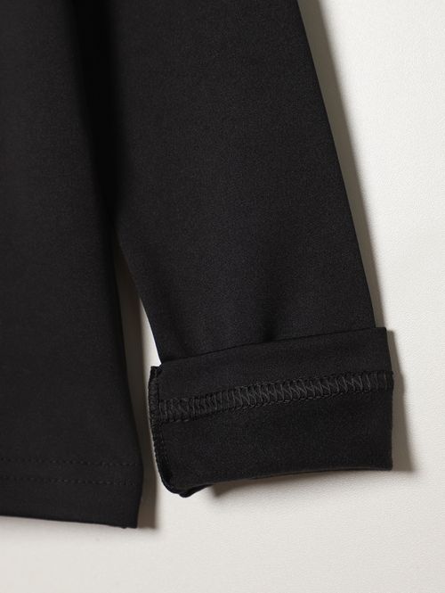 Camiseta Térmica Juvenil Para Menina - PRETO