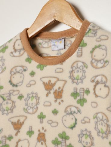 Pijama Longo Infantil Para Bebê - BEGE