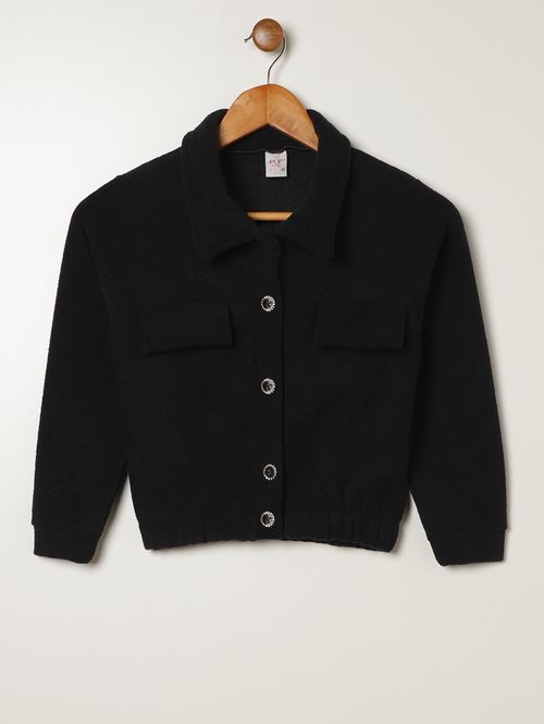 Casaco Juvenil Para Menina - PRETO