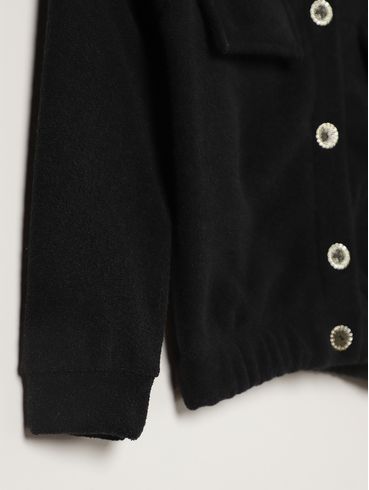 Blusa Manga Longa Juvenil Para Menina - PRETO