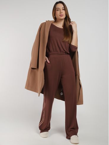 Calça Pantalona Autentique Feminina MARROM