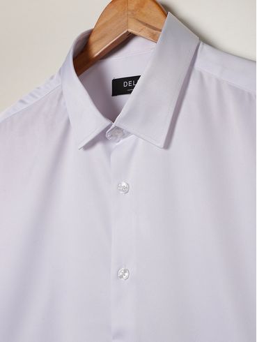 Camisa Manga Longa Plus Size Masculina BRANCO