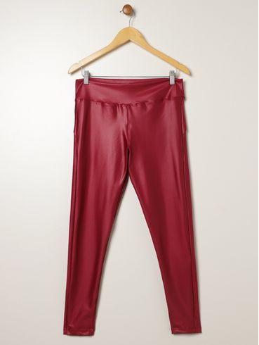Calça Legging Cirrê Vels Plus Size Feminina BORDO