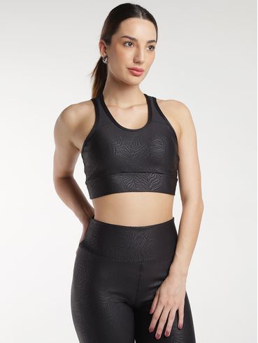 Top Fitness Vels Feminino PRETO