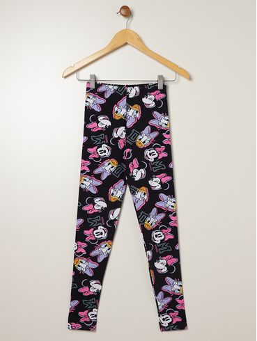 Calça Legging Juvenil Para Menina - PRETO