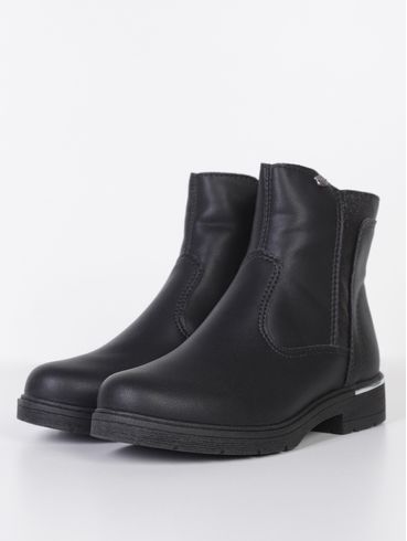 Bota Cano Baixo Juvenil Para Menina - PRETO