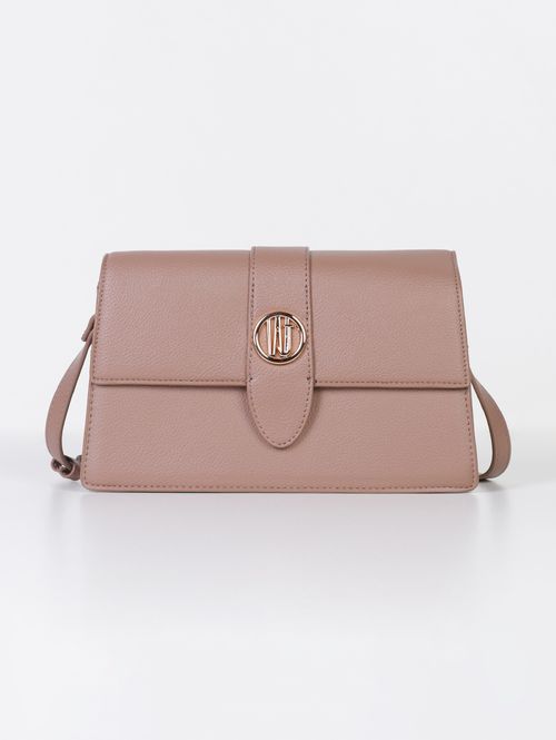 Bolsa Transversal Estruturada Feminina BEGE