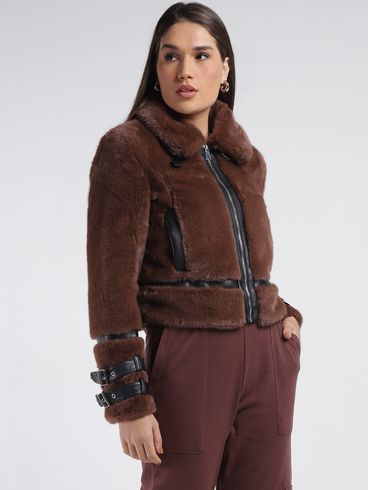 Jaqueta Biker Eagle Rock Feminina CAFE