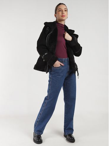 Calça Jeans Reta Autentique Feminina AZUL