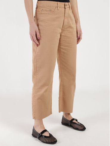 Calça Sarja Reta Feminina MARROM