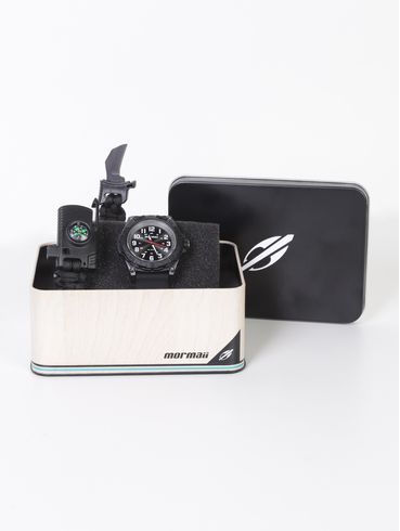 Relógio+Acessório Mormaii Masculino PRETO