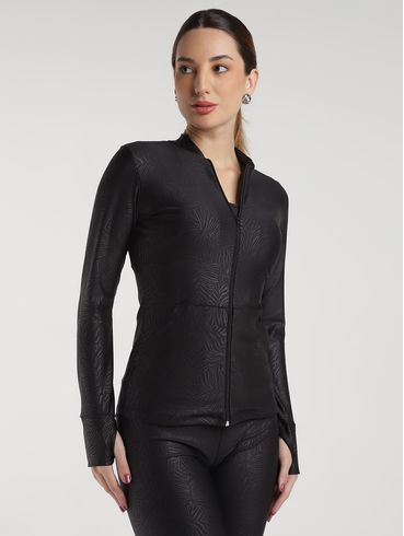 Jaqueta Cirrê Vels Feminina PRETO