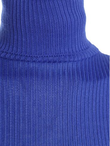 Blusão Tricot Gola Rolê Feminino AZUL