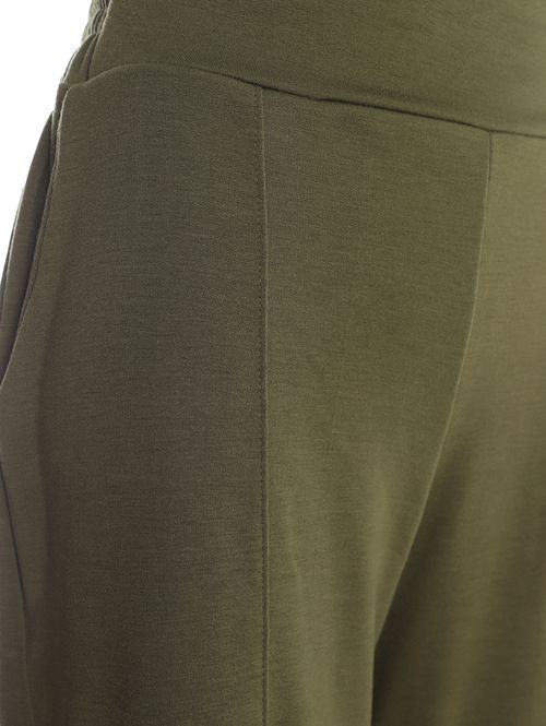 Calça Moletinho Wide Leg Feminina VERDE