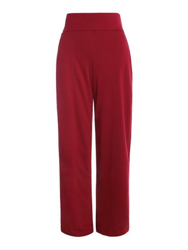 Calça Moletinho Wide Leg Feminina VINHO