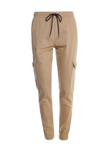 Calça Sarja Jogger Cargo Masculina CAQUI