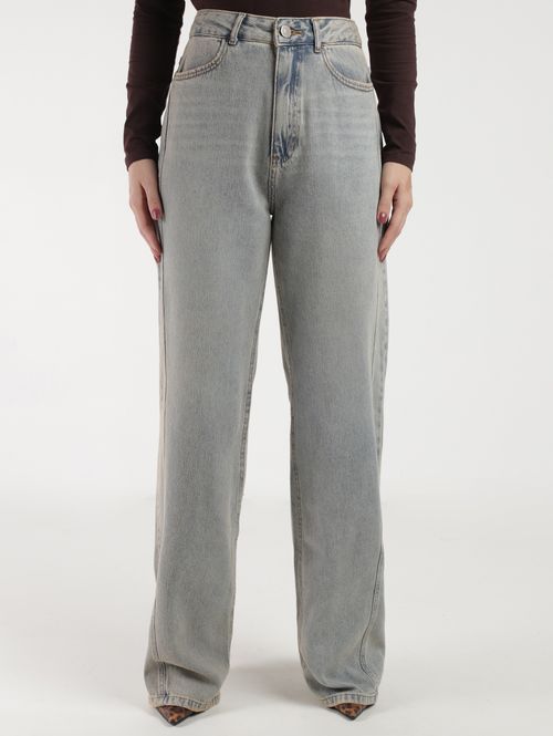 Calça Jeans Wide leg Autentique Feminina AZUL