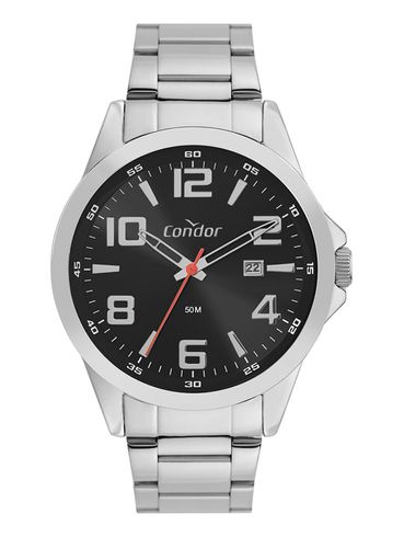 Relógio+Acessório Condor Masculina PRATA