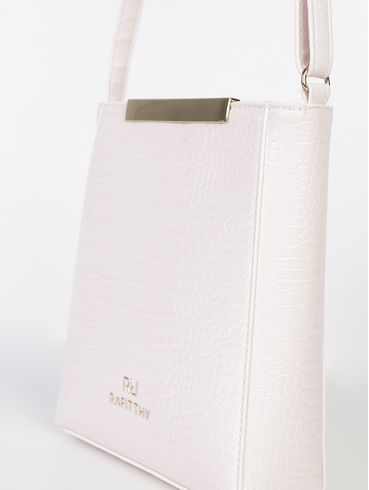 Bolsa Transversal Rafitthy Feminina OFF WHITE