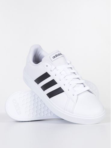 Tênis Casual Grand Court Base 2.0 Adidas Feminino BRANCO/PRETO