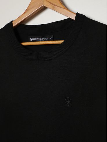 Blusão Tricot Plus Size Masculino PRETO