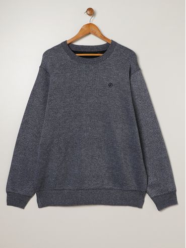 Blusão Tricot Plus Size Masculino AZUL