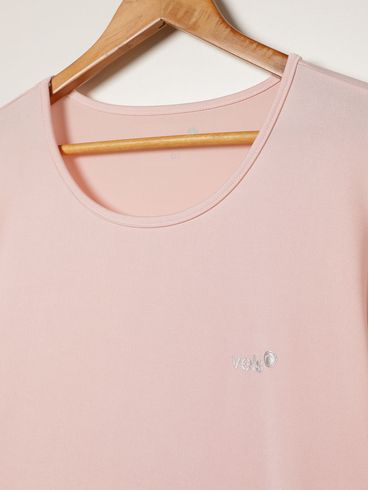 Blusa Manga Curta Vels Plus Size Feminina ROSA CLARO