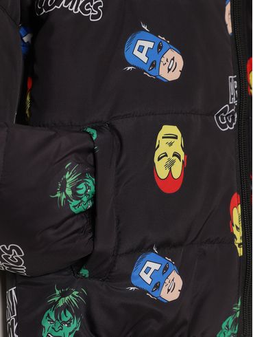 Jaqueta Marvel Infantil Para Menino - PRETO