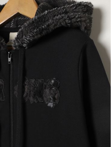 Conjunto Moletom Juvenil Para Menino - PRETO