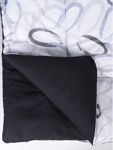 Edredom Casal  Toque Acetinado Altenburg PRETO