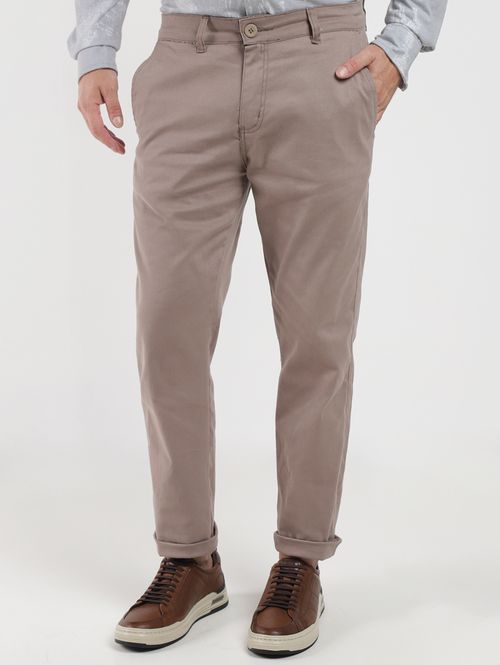 Calça Sarja Sport Slim Masculina BEGE