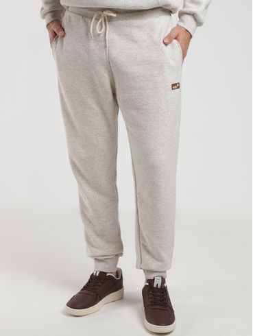 Calça Moletom Jogger Vels Masculina NATURAL