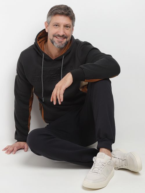 Moletom Com Capuz Masculino PRETO