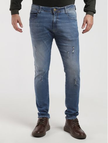 Calça Jeans Skinny Eletrón Masculino AZUL