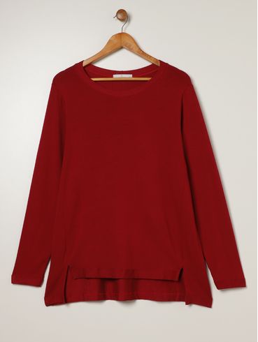 Moletom Mullet Plus Size Feminino VINHO