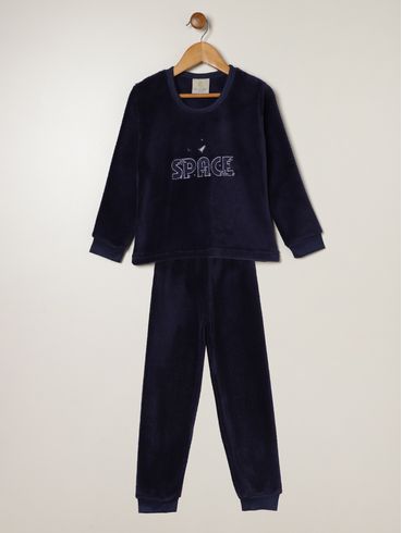 Pijama Longo Infantil Para Menino - MARINHO
