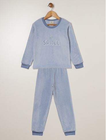Pijama Longo Infantil Para Menino - AZUL CLARO