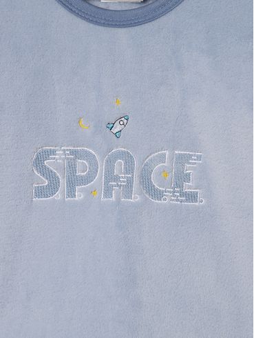 Pijama Longo Infantil Para Menino - AZUL CLARO