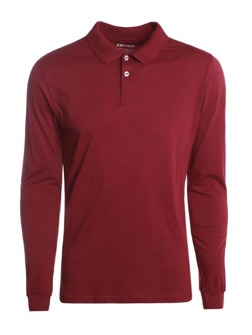 Polo Manga Longa Masculina BORDO